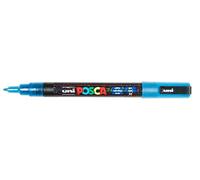 ROTULADOR POSCA PC3M GLITTER, PURPURINA - AZUL