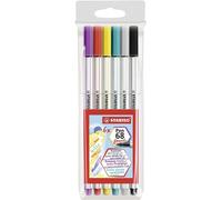 Rotulador premium con punta de pincel stabilo pen 68 brush - estuche c