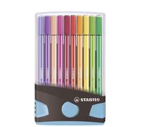 Rotulador premium STABILO Pen 68 - Estuche ColorParade azul con 20 colores Color