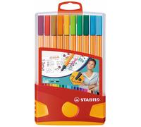 STABILO Rotulador de punta fina point 88 - Estuche premium Colorparade 20 colores
