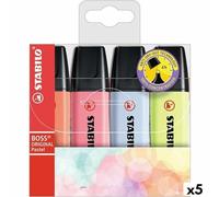 Rotulador stabilo boss fluorescente 70 pastel estuche de 4 unidades colores nuevos 2021 surtidos