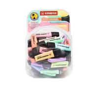 Rotulador stabilo boss fluorescente 70 pastel expositor bombonera de 6