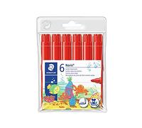 Rotulador staedtler color jumbo trazo 3 mm cajas unicolor rojo