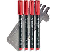 Rotulador staedtler lumocolor retroproyeccion punta de fibrapermanente 317-2 rojo punta media redonda 0.8-1 mm