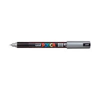 Rotulador Uni Posca PC-1MR Pintura Rotulador Cristal Extra Fino Punta Tipo Bala 0.7mm Plateado