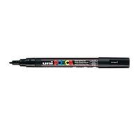 Rotulador Uni Posca PC-3M Pintura Vidrio Bolígrafo Fino Punta Redonda 1.3mm Negro