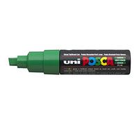Rotulador Uni Posca PC-8K Pintura Cristal Pluma Ancha Punta Plana 8.00mm Verde