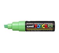 Rotulador Uni Posca PC-8K Pintura Cristal Pluma Ancha Punta Plana 8.00mm Verde Fluorescente