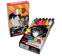 Posca Marcadores de pintura PC-1MR – punta roller 0,7 mm, tinta base agua – Pack 12 colores surtidos