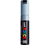 ROTULADOR Uniposca PC-7M Gris | Rotulador con tinta pigmentada al agua, alto poder de cobertura, para casi todas las superficies, punta recambiable