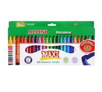 Rotuladores ALPINO Maxi, Caja x24 Colores