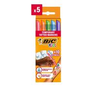 Rotuladores BIC Kids Tatoo Markers, Pack x5 Colores