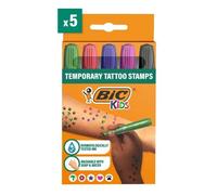 Rotuladores BIC Kids Tatoo Stamps, Pack x5 Colores