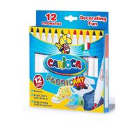 Rotuladores CARIOCA Fabric Tela, Caja x12 Colores