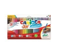 Rotuladores Carioca Superwashable 30 Colores, Punta Fina Sintética, Lavable en Piel, Seguros Niños +3 Años