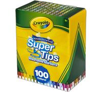 Rotuladores CRAYOLA SuperTips, Caja x100 Colores