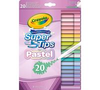 Rotuladores CRAYOLA SuperTips Pastel, Caja x20 Colores