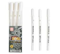 Rotuladores de Gel SAKURA Gelly Roll, marcador para resaltar, para diario, arte, dibujo, tinta blanca clásica, punta surtida, fina, mediana y atrevida, 1/3 Uds. 1pc Gold