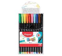 Rotuladores de punta fina de tinta negra Maped Graph