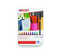 Rotuladores EDDING 1200, Caja Metal x10 Colores