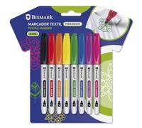 Rotuladores Marcadores Textiles Permanentes Bismak 8 Colores - Bismark