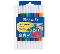 Rotuladores PELIKAN Colorella Duo, Caja x 10 Colores