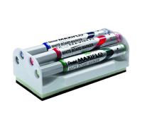 Rotuladores Pizarra PENTEL Maxiflo, 4 Colores + Borrador
