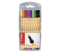 Rotuladores STABILO Point 88 Fineliner, Estuche x10 Colores