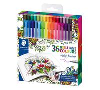 Rotuladores STAEDTLER Triplus Fineliner 334, Caja x36 Colores