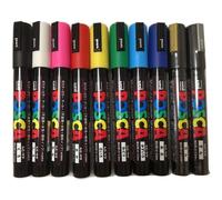 Rotuladores UNI Posca PC-5M 2,5 mm, Pack x10 Colores Surtidos