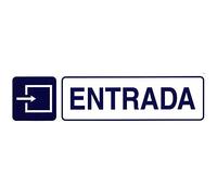 Rotulo Adhesivo 250x63 mm. Entrada