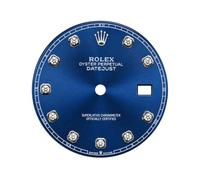 ROUHO Esfera Acero Inoxidable Cara Metal Reloj 2824 2836 Movimiento 31mm Fluorescente Indicador Fecha Reemplazo Pieza Repuesto Recambio para Rolex Datejust
