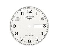 ROUHO Esfera de Acero Inoxidable 33.6mm Esfera de Metal Repuesto 8200 8205 Movimiento Automático Componente Reloj para Longines Master - A1