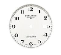 ROUHO Esfera de Acero Inoxidable 33.6mm Esfera de Metal Repuesto 8200 8205 Movimiento Automático Componente Reloj para Longines Master - A3