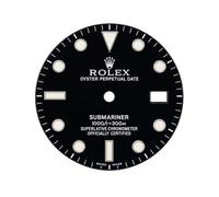 ROUHO Esfera Reloj Acero Inoxidable Cara Metálica 2813 8215 8205 ST16 Movimiento Luminoso Verde 29mm Reemplazo Recambio Sustitución para Rolex Submariner - A8