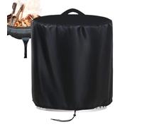 Round Fire Pit Cover, 18,11 x 14,96 pulgadas, 29,13 x 18,11 in Outdoor Fireplace Dust Cover, Waterproof Protector for Firepit, Upright Patio Wood Burning Fireplace