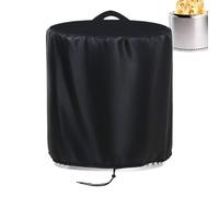 Round Fire Pit Cover, Outdoor Fireplace Dust Cover, Waterproof Guard for Firepit, Upright Patio Wood Burning Fireplace Protector, 18,11 x 14,96 pulgadas, Shield