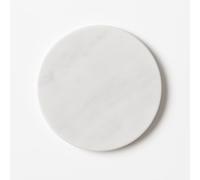 Round Marble Table - Tabla de cortar redonda de mármol blanco de Carrara Ø 30 cm - Hecho a mano en Italia - Plato de servir, sushi y queso - Decoración de mesa elegante