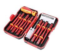 Roundsky 13 Uds Vde Aislado Destornillador Conjunto -V Alto Voltaje 1000 V Magnético Ranura Torx Destornillador Herramientas