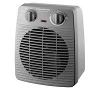 Rowenta Compact Power SO2212F0, radiador eléctrico con ventilador, grado de protección IP20, para uso interior, para colocar en el suelo, diseño de rejilla, color gris, giratorio