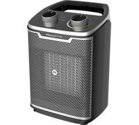 Rowenta Intense Comfort SO9330F0, radiador eléctrico con ventilador, cerámica, IP20, para uso interior, para colocar en mesa o en el suelo, color y plateado