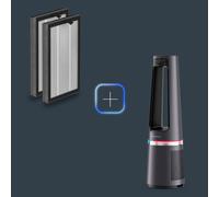 Rowenta Eclipse Connect 3 en 1, Purificador, ventilador y calefactor, Control desde la app, Negro