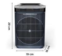 Rowenta SO6551, Calentador eléctrico con ventilador, 1,5 metros, IP21, Para uso interior, Ideal para colocar en mesas o en el suelo, Color