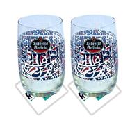 Roxley Estrella Galicia - Vaso de cerveza nucleado de media pinta X2 Pub Club