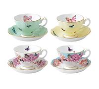 Royal Albert - Taza y Plato de, Juego de 4, Miranda Kerr Collection