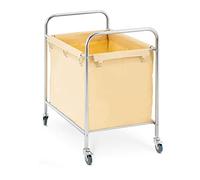 Royal Catering Carro para Ropa, 250 L, 4 Ruedas, 2 Frenos | Bolsa de Poliuretano, Fijación por Mosquetones, 82 x 50 x 60 cm, 250 Litros de Capacidad