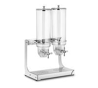 Royal Catering Dispensador De Cereales Para Buffet Desayuno RCCS-3.5LSS2 (Porcionado exacto, Altura del cuenco: 13 cm, 2 x 3,5 L, 2 contenedores)