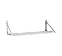 Royal Catering Estante De Pared Plegable Estantería para Cocina RC-BFWH6030 (120 x 45 cm, hasta 40 kg, Diseño de Barras, Acero Inoxidable)
