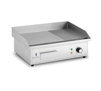 Parrilla eléctrica con superficie lisa y antiadherente, dimensiones 548 x 350 mm, 3000 W