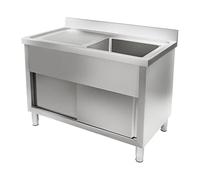 Royal Catering - RCHS-1200WS - Fregadero de Acero Inoxidable - 120 cm